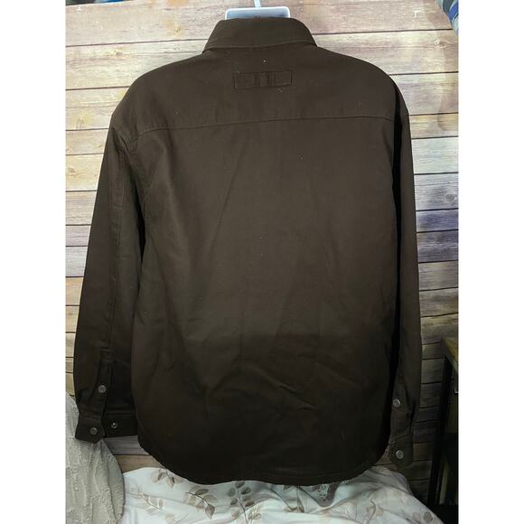 Duluth Trading Co Canvas Coat – Men’s 2XL Tall, Brown Flannel-Lined Workwear - Picture 3 of 12